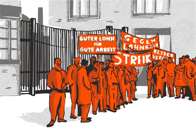 Illustration ArbeiterInnenstreik