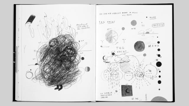 Andrea Schulz Buch Die Erde ist hohl Zeichnung