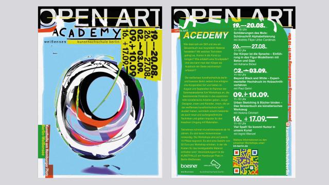 Open Art Academy Flyer 2023 